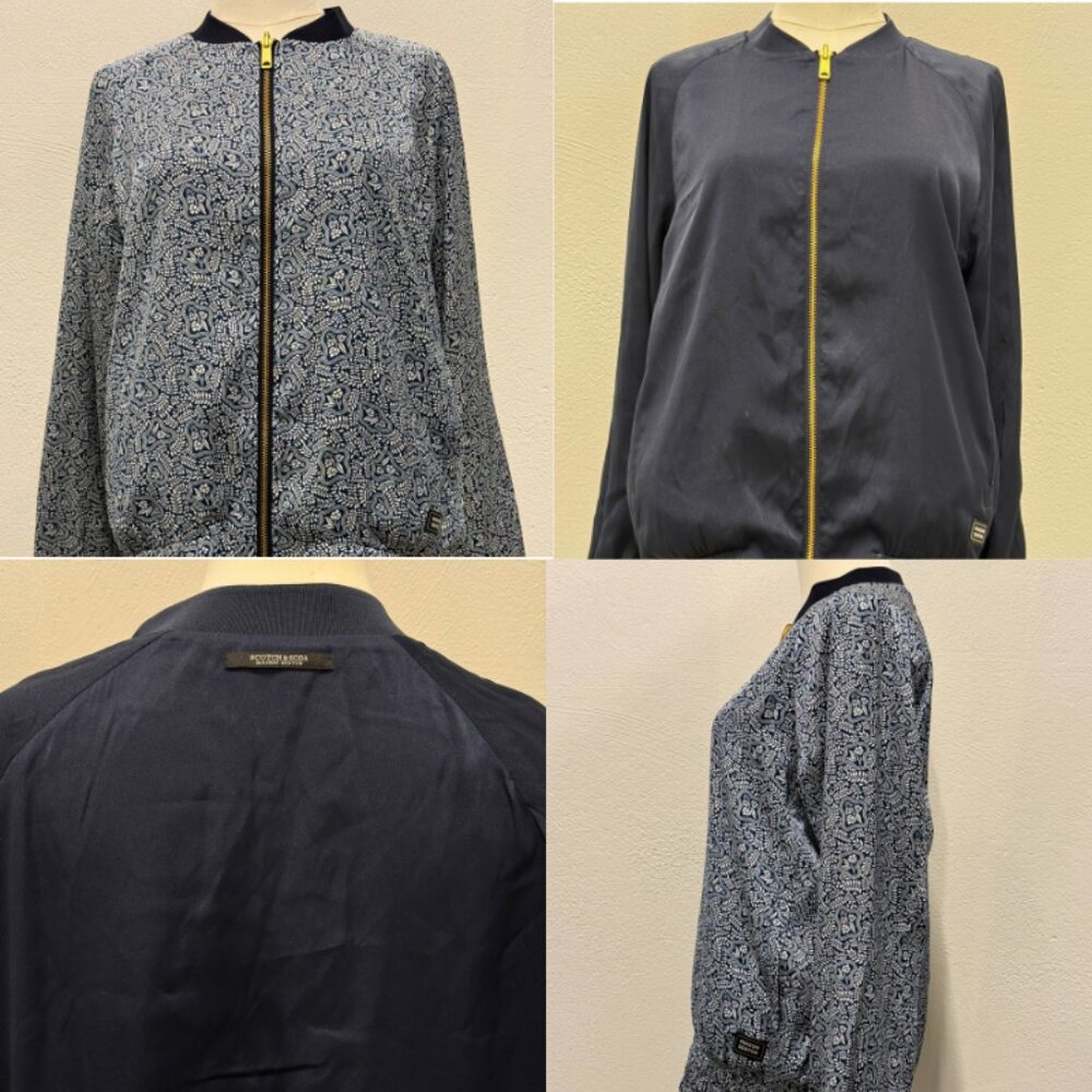 Scotch and Soda Maison Scotch Reversible Bomber Jacket Floral Size S
